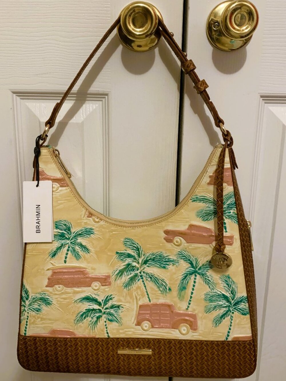 Brahmin Tabitha Honey Brown Copa Cabana NWT retail $375.00